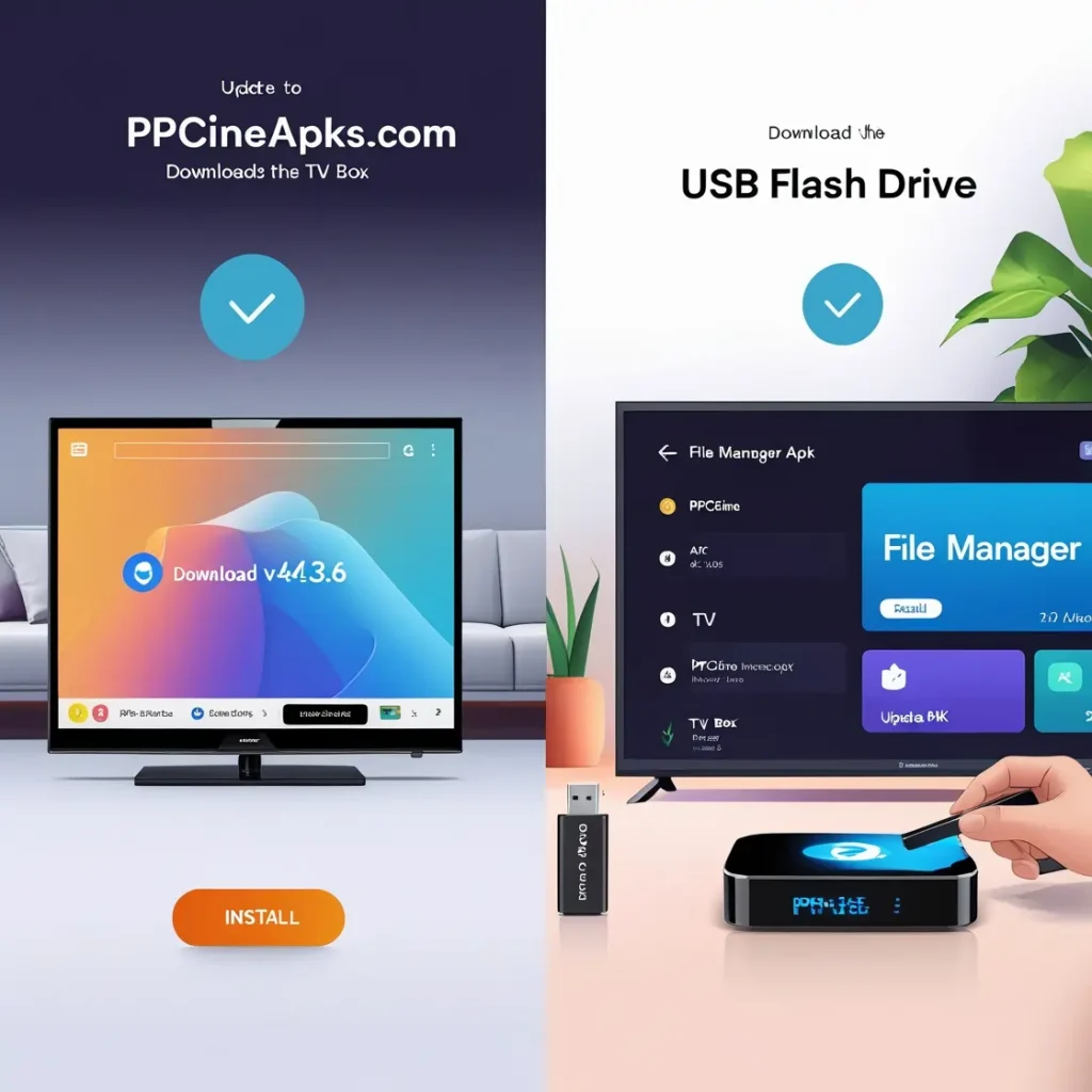 update ppcine on TV Box